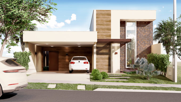 Obra com Fachada contemporânea localizado no condomínio Setlife 2 em Mirassol